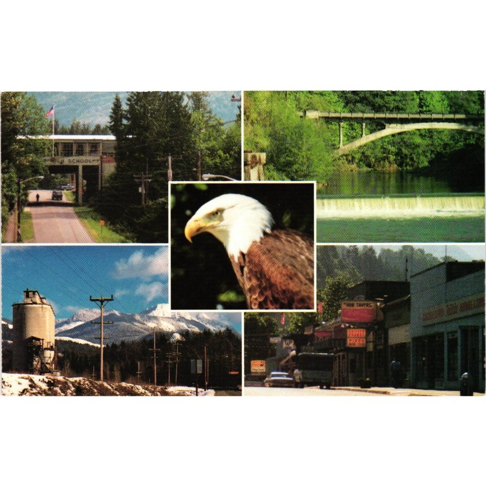 Mt Sauk Concrete Washington Postcard Travel Souvenir Unposted Outdoor